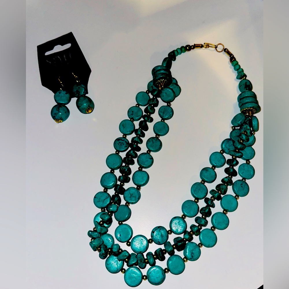 Turquoise jewlery set